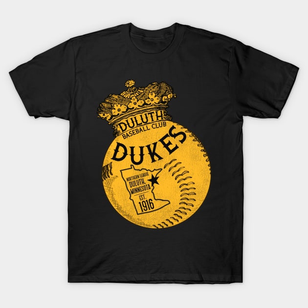 Defunct Duluth Dukes Baseball Team T-Shirt by Defunctland